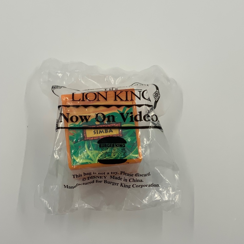 Vintage 1994 Burger King Disney The Lion King Simba Flip‎ Cube Toy Sealed